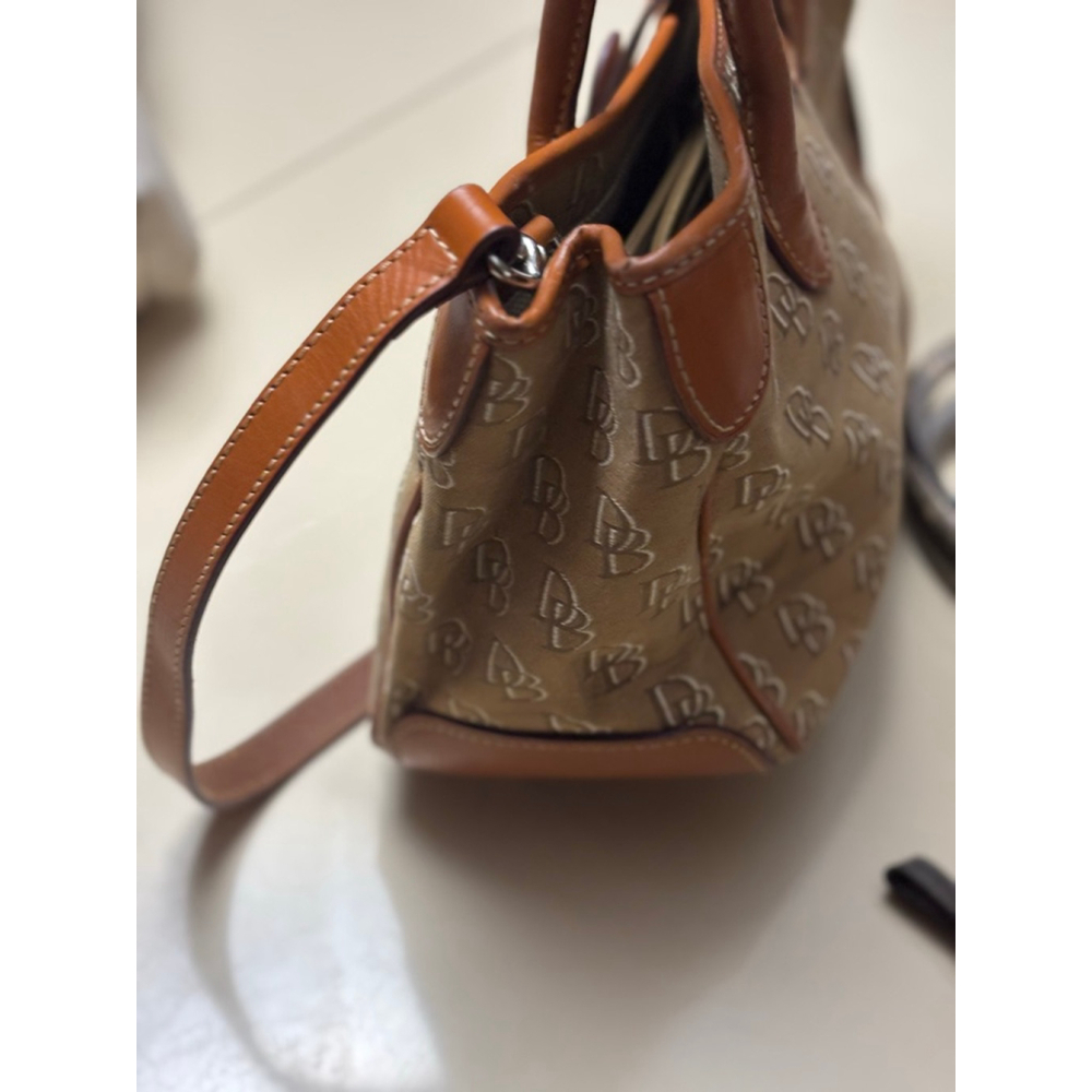 Women's Dooney & Bourke Tan Brown Monogram Satchel One Size - Picture 5 of 9